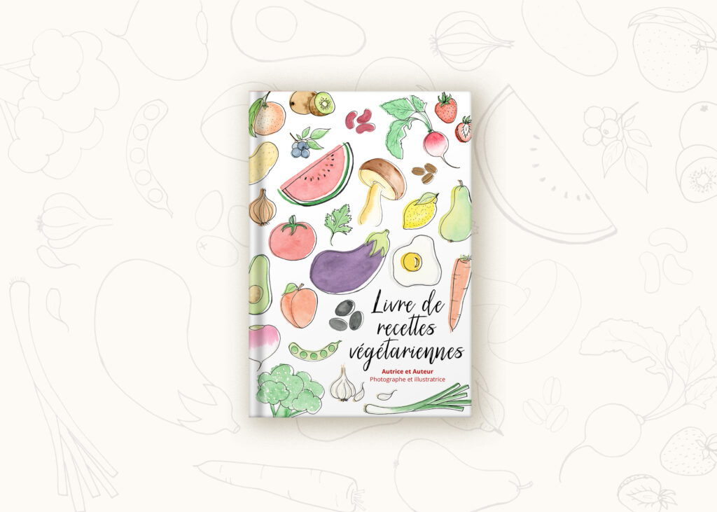 mockup livre recettes de cuisine